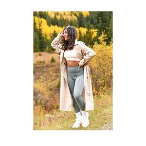 QQQ- 3 pc Set Women's Sports Bra - Ribbed Seamless Removable cups - Large NWT